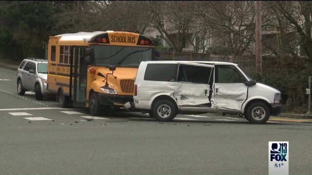 No One Hurt In School Bus Crash