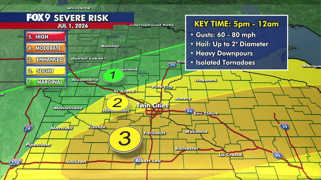 MN weather: Wednesday severe weather update