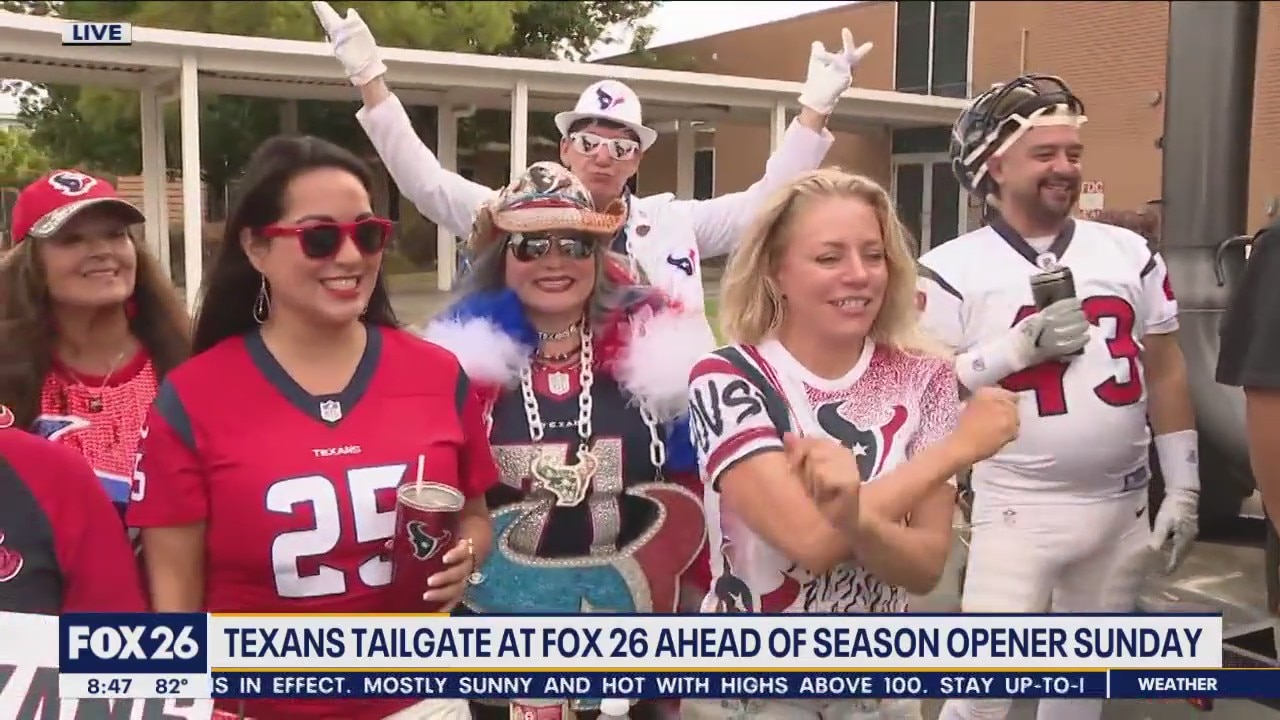 Fox26 hosts Texans tailgate ahead of Sunday's opener