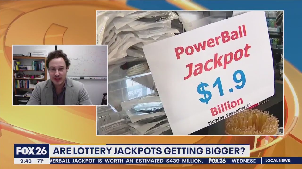 Why are lottery jackpots bigger these days?