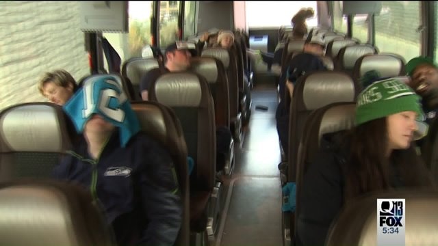 Blue Friday bus