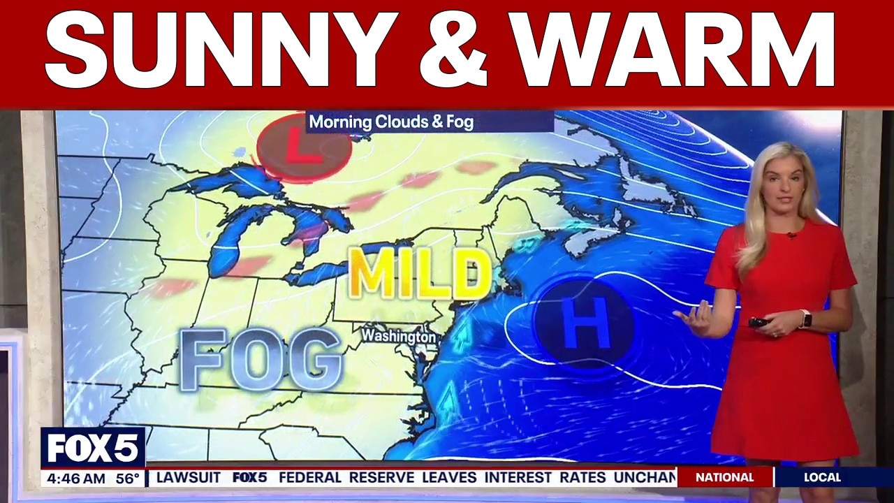 DC weather: Sunny, warm Thursday afternoon with highs in the 70s