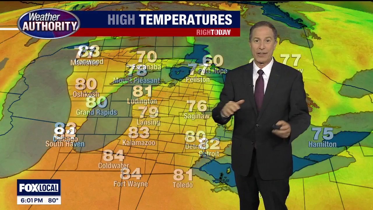 Warm week ahead, rain and storm chances after Monday