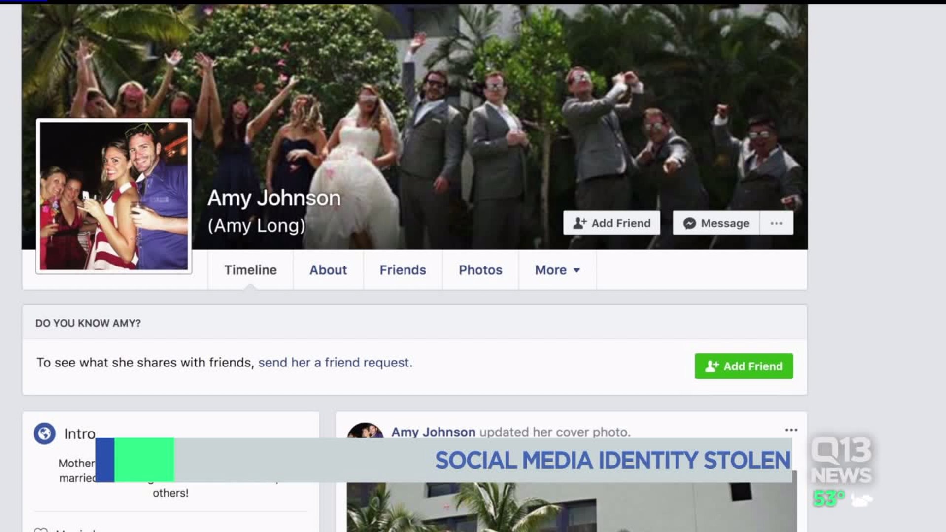 STOLEN SOCIAL MEDIA IDENTITY