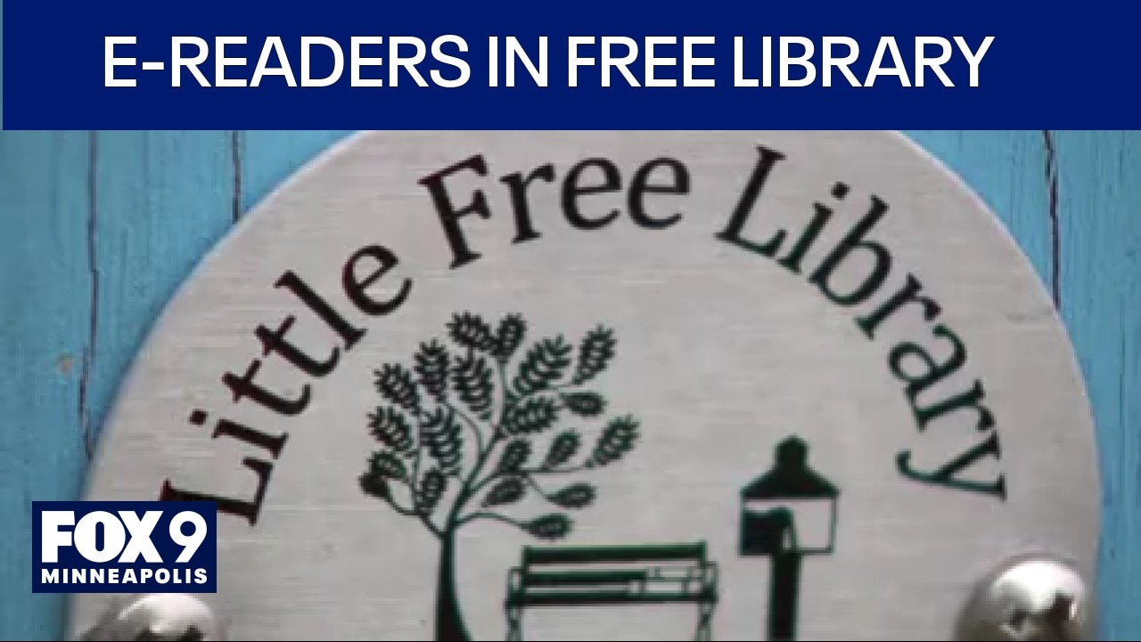 St. Paul man loading e-readers for little free libraries