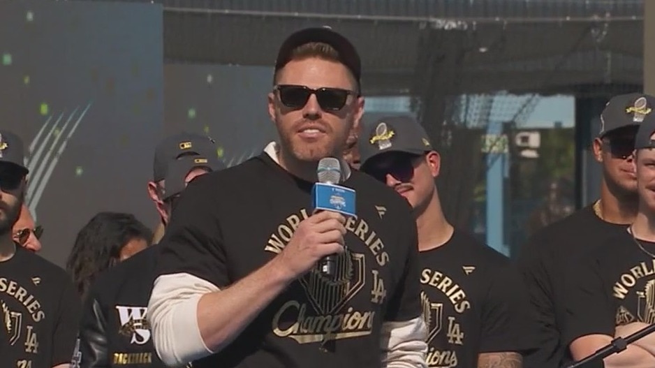 Freddie Freeman's speech at the Dodgers rally