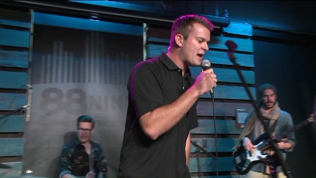 Chip hops on stage and puts his musical skills to the test