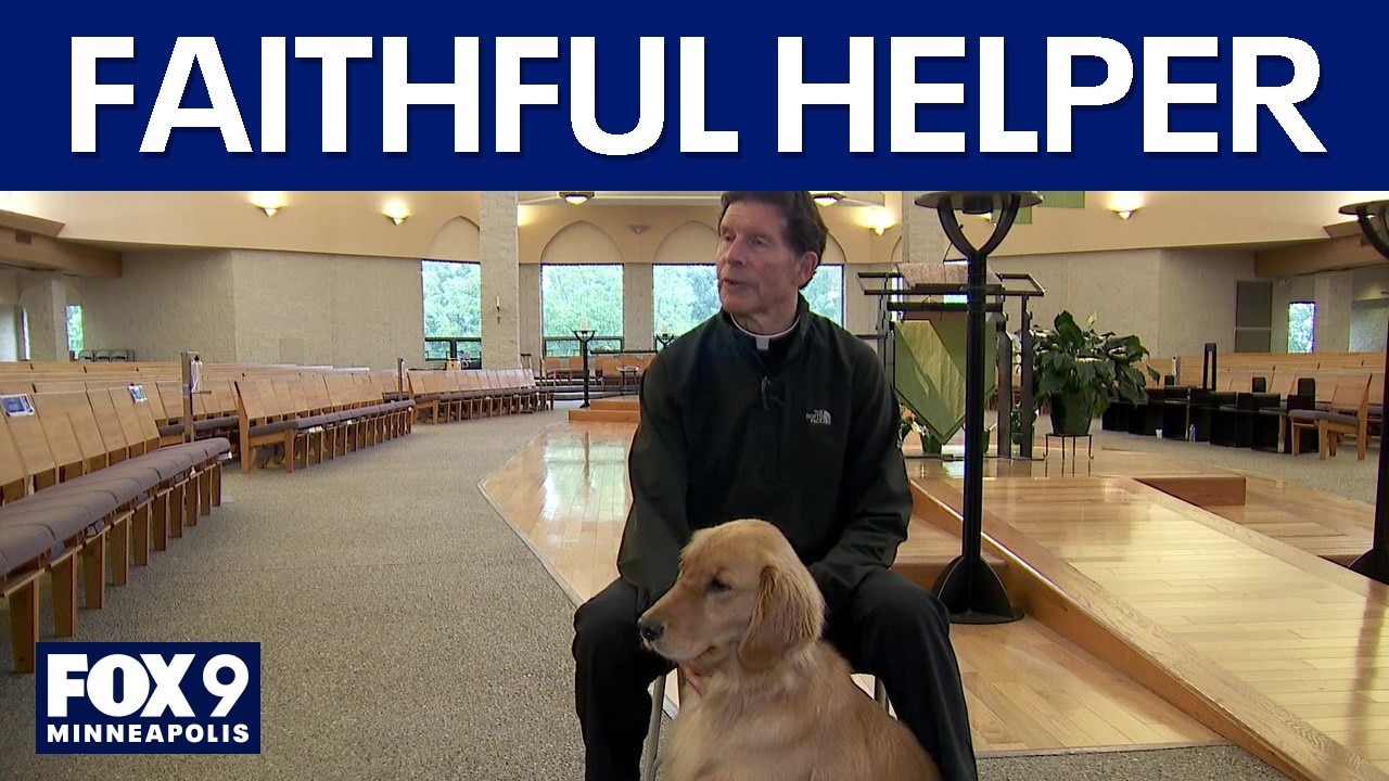 Service dog helps blind pastor