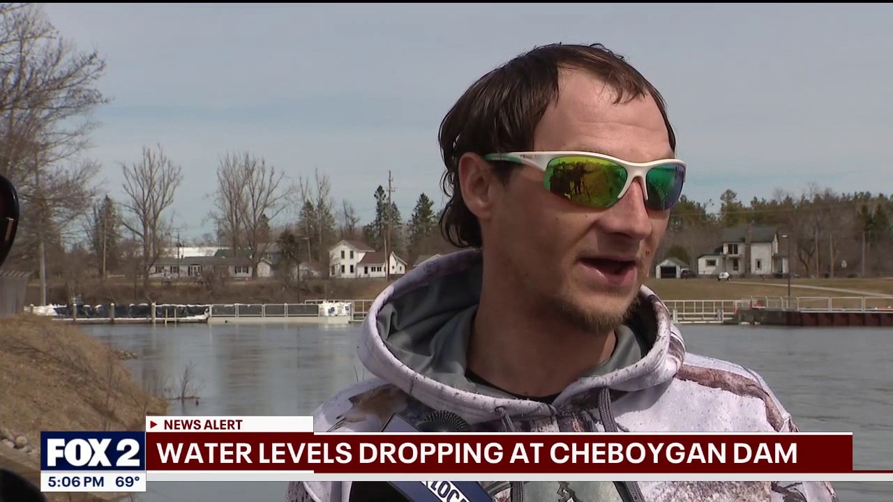 Cheboygan dam water levels drop after week of worry, evacuation plans