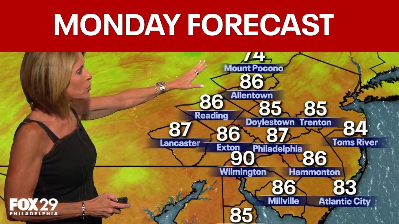 Philadelphia weather: Monday evening forecast