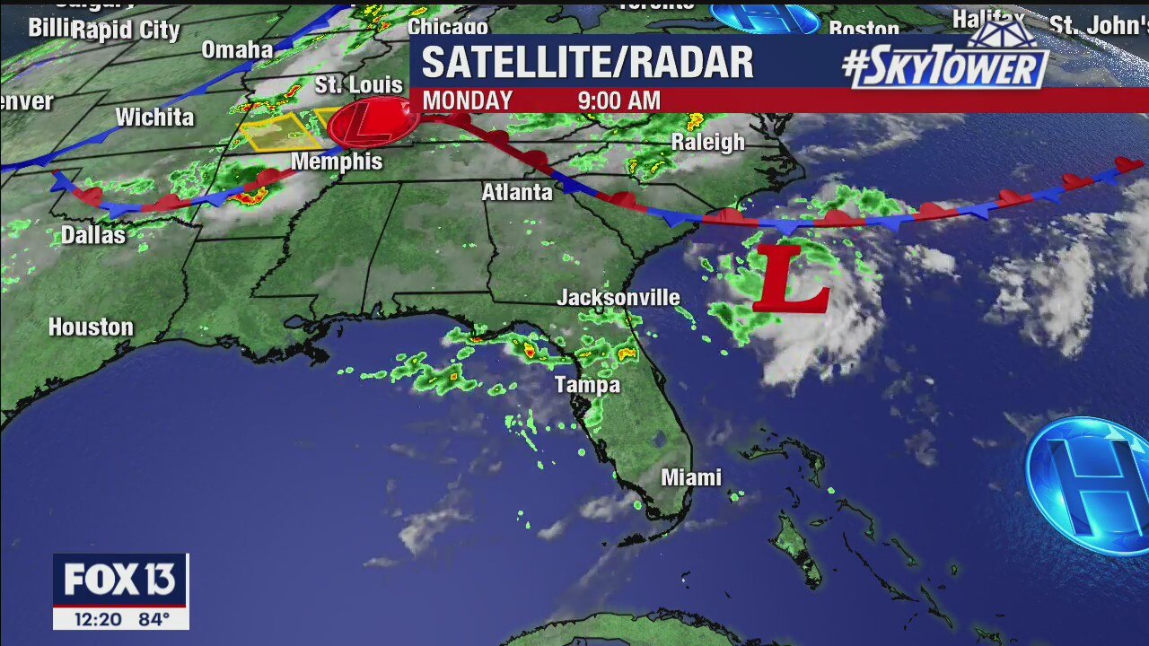 Monday afternoon forecast