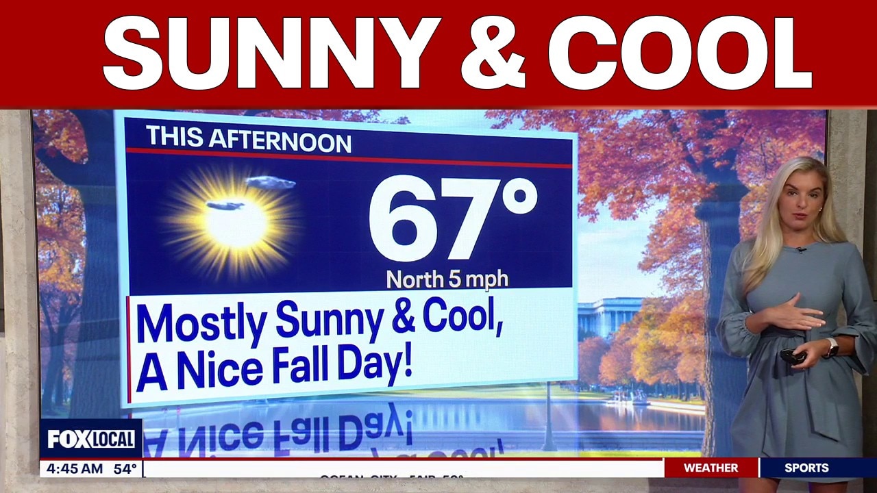 DC weather: Sunny and cool Tuesday with highs in the 60s