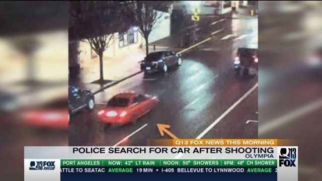 Police search for car after shooting in Olympia