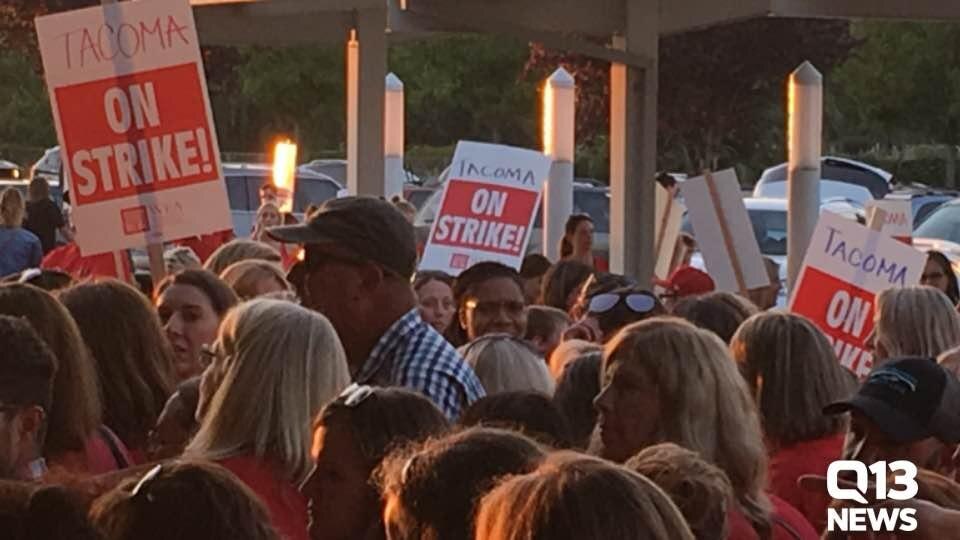 Tacoma school teachers on strike