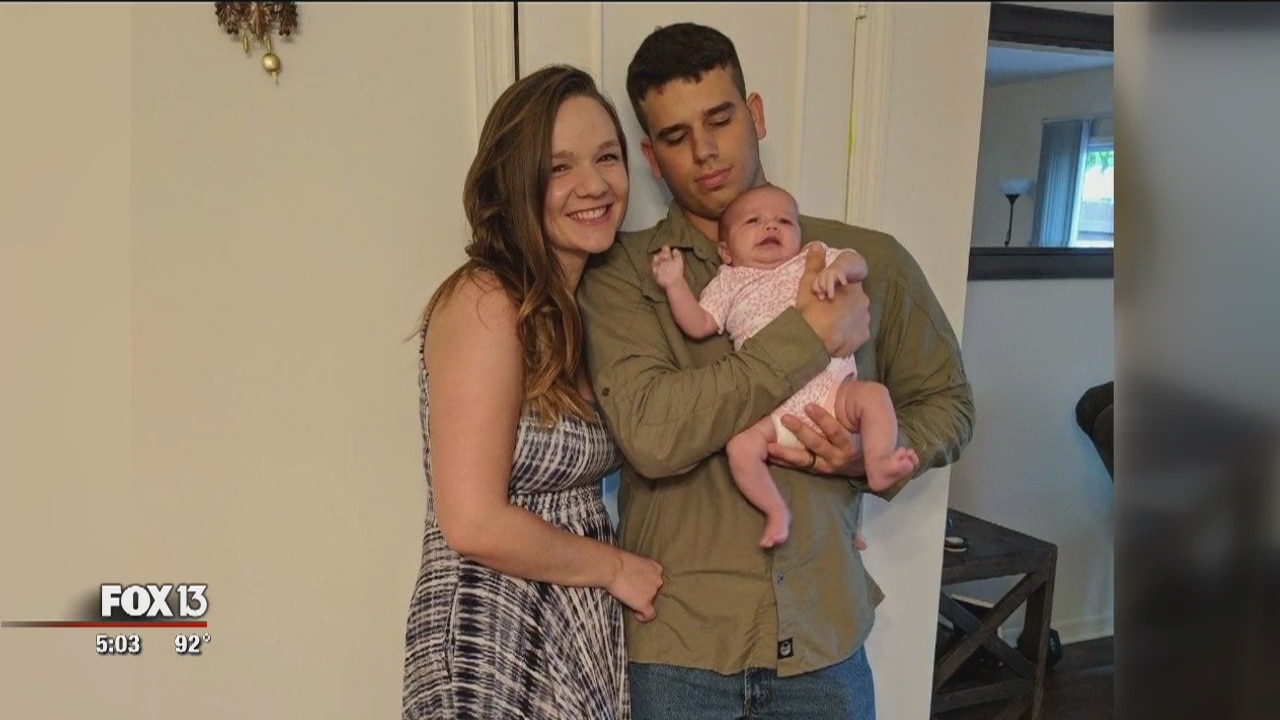 Firefighter's baby daughter dies after crash