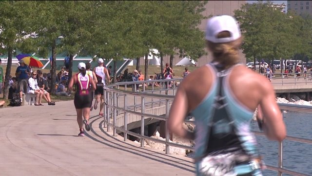 "This was a wonderful experience!" Day one of two for athletes taking part in triathlon events in Milwaukee