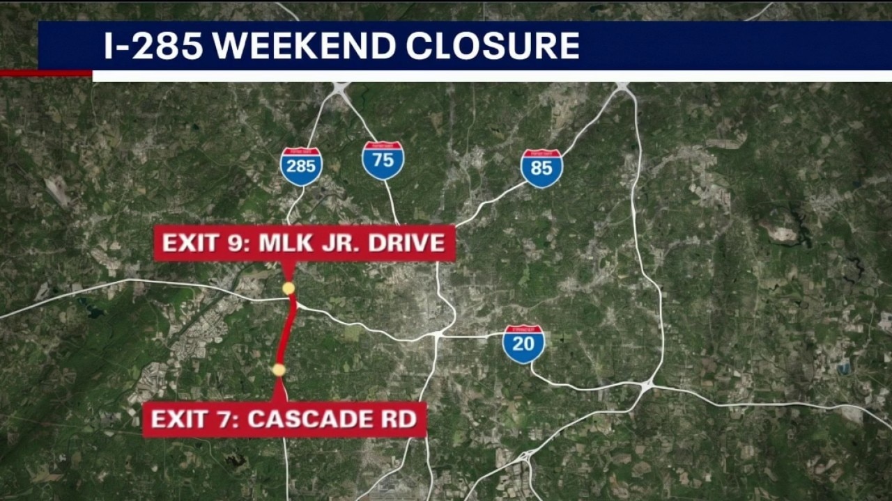 What to expect when I-285 West shuts down this weekend