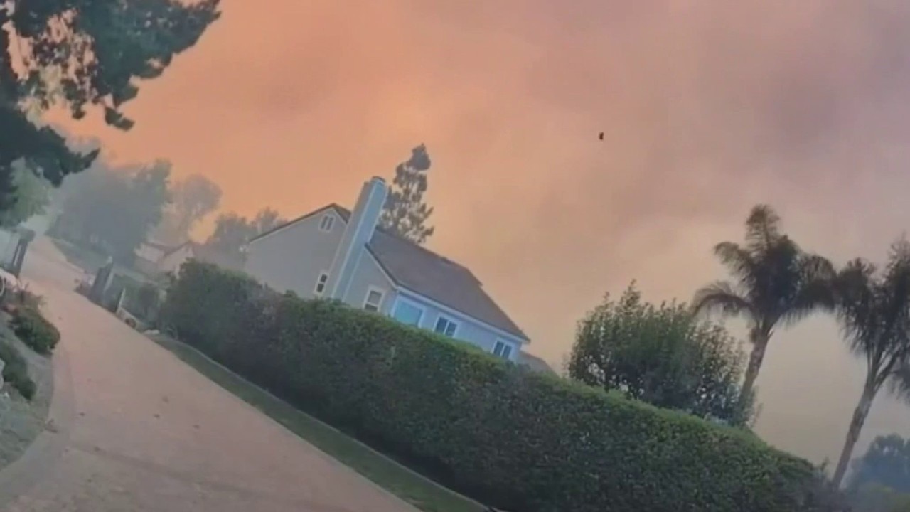 Doorbell camera shows spread of Sandy Fire