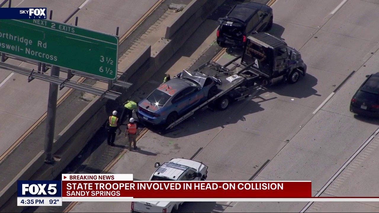 Georgia state trooper involved in crash on GA-400