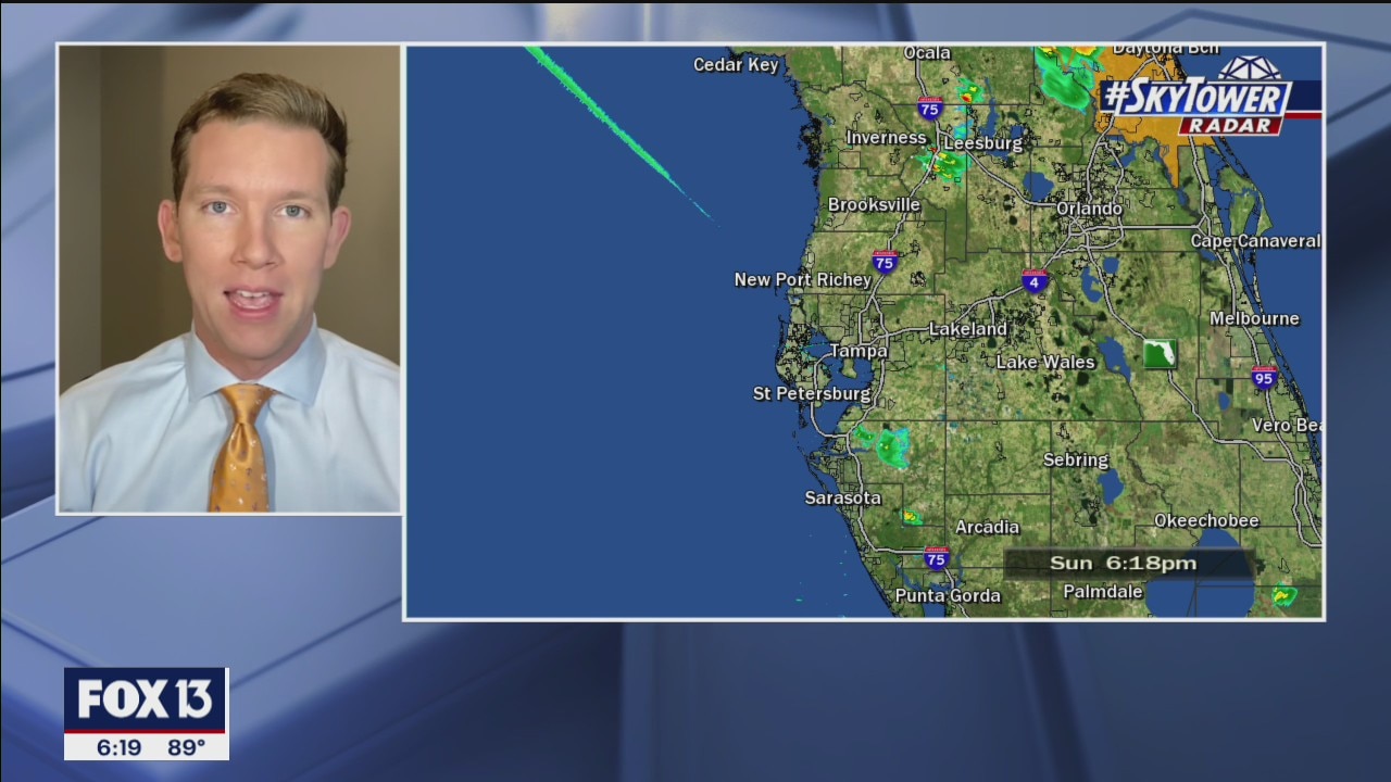 Sunday evening forecast