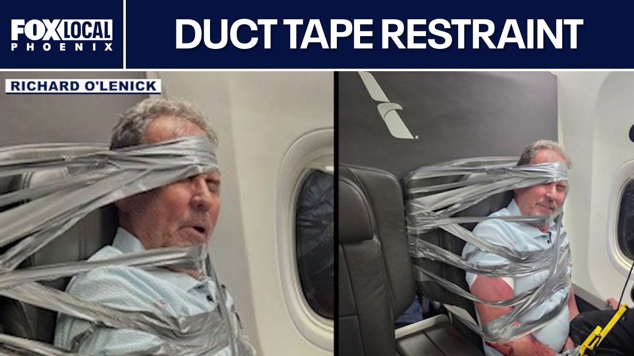 Witness describes restraining airline passenger