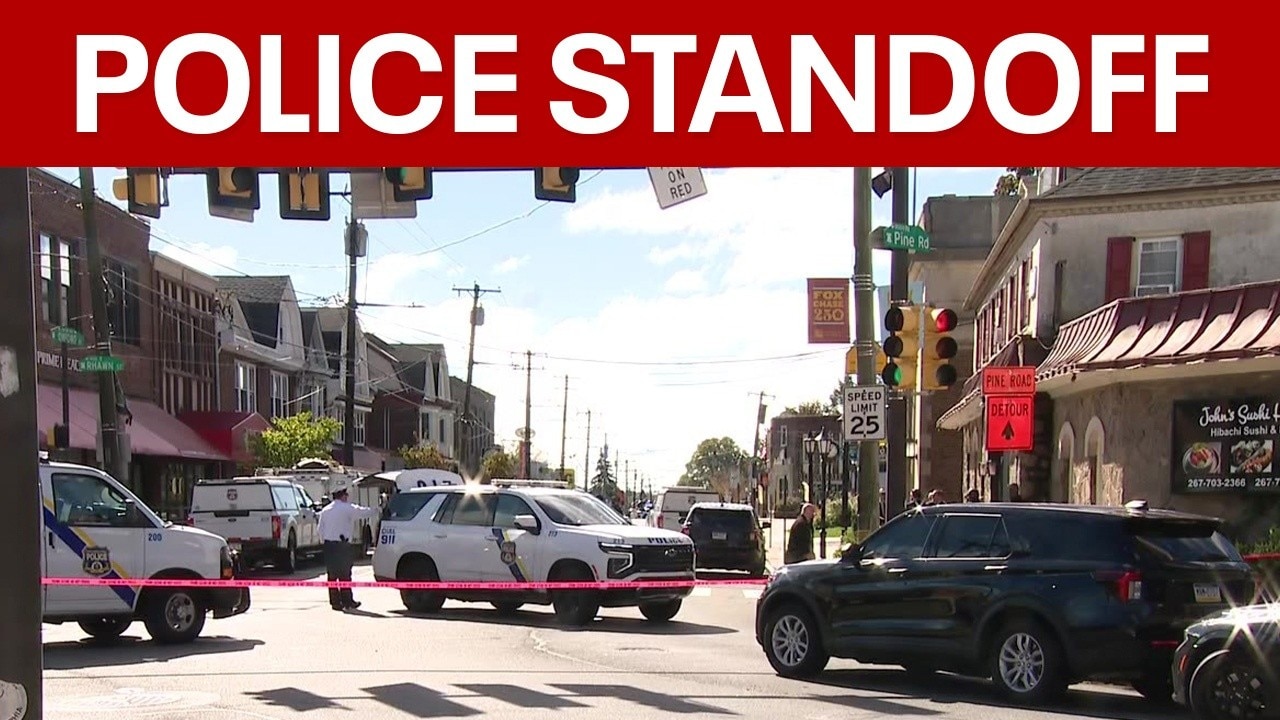 Standoff continues with suspect on bus after 2 women found shot in burning Philadelphia home
