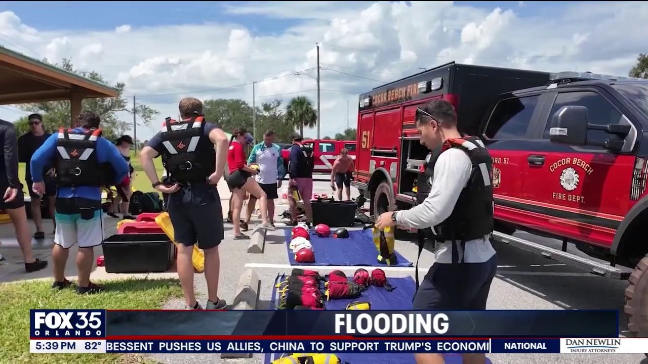 Space Coast firefighters train for flooding rescues