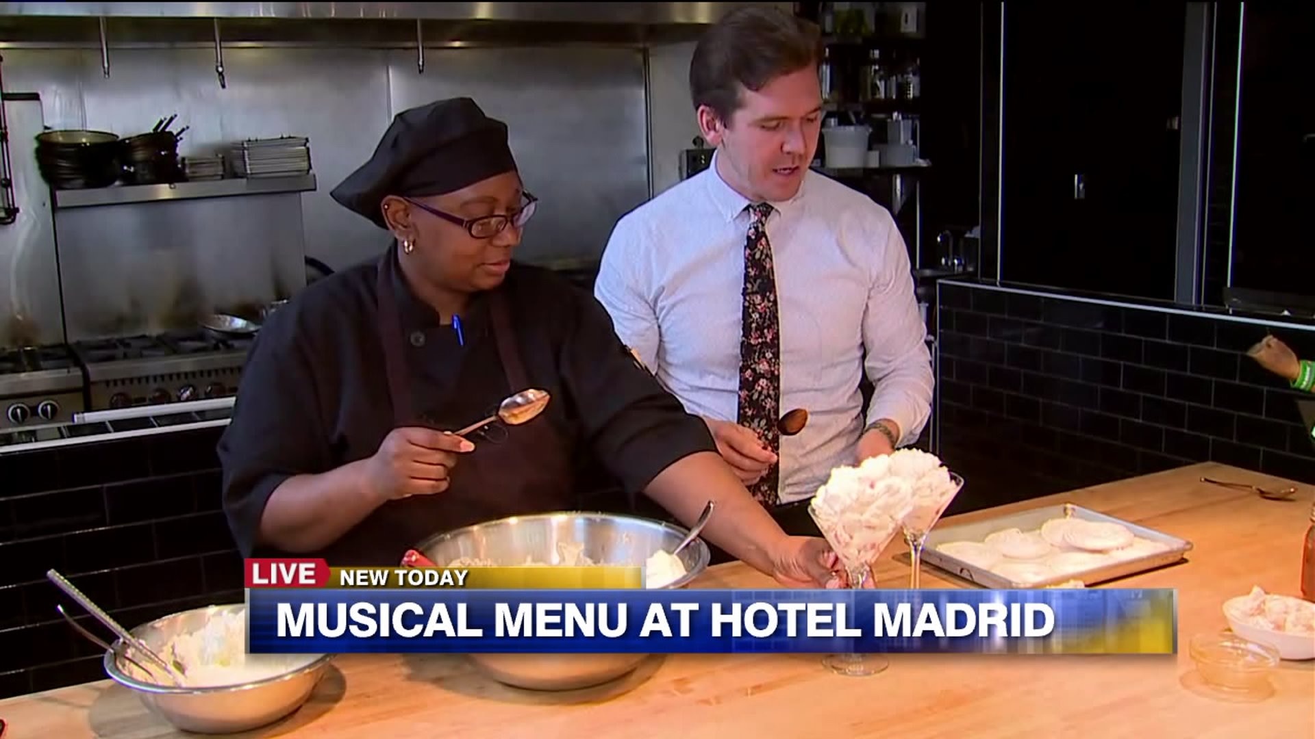 Musical menu at Hotel Madrid
