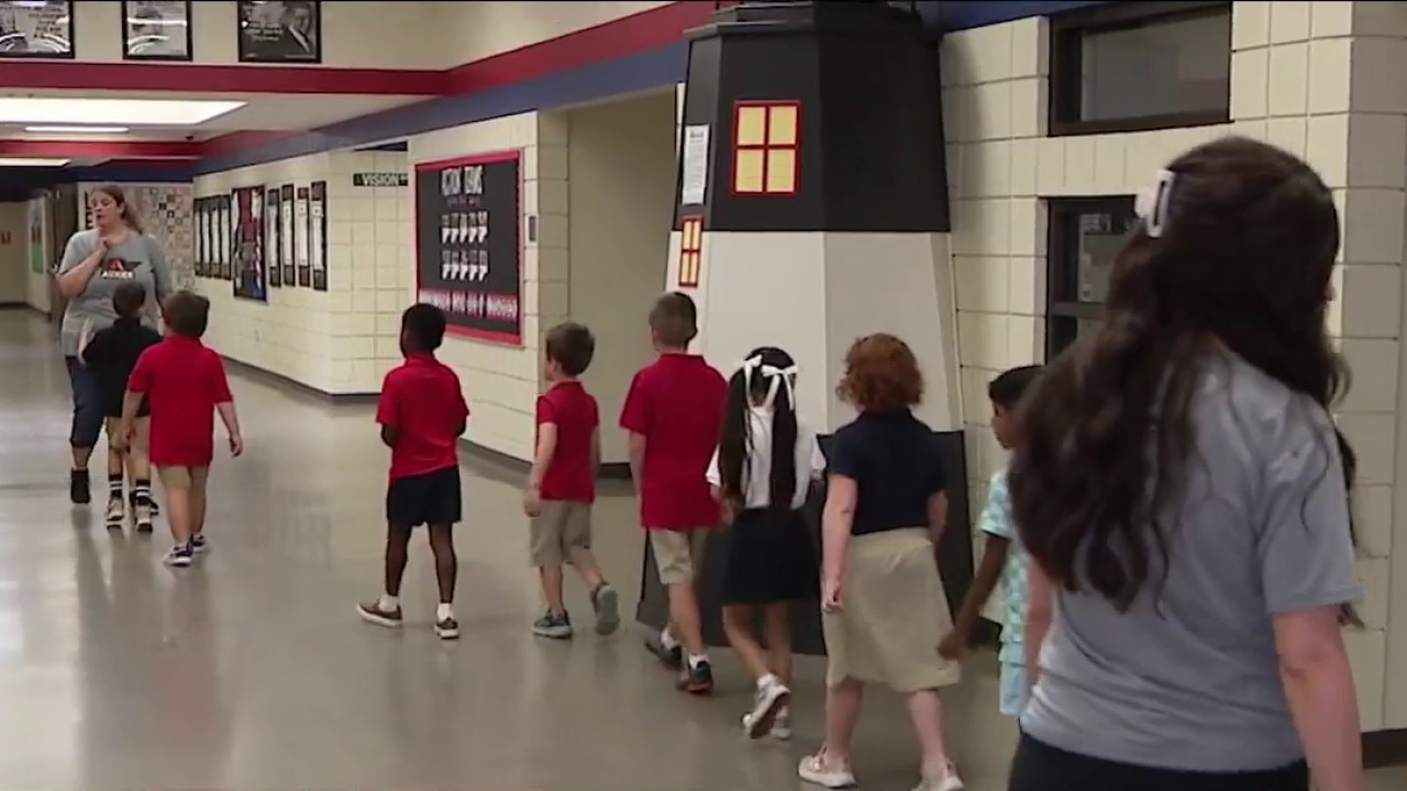 Auxier Elementary students return to class