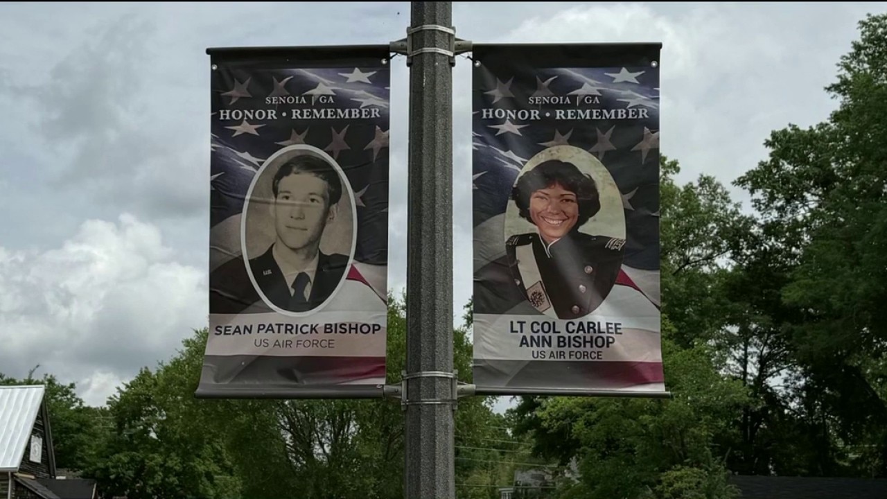 Town honors veterans with street banners