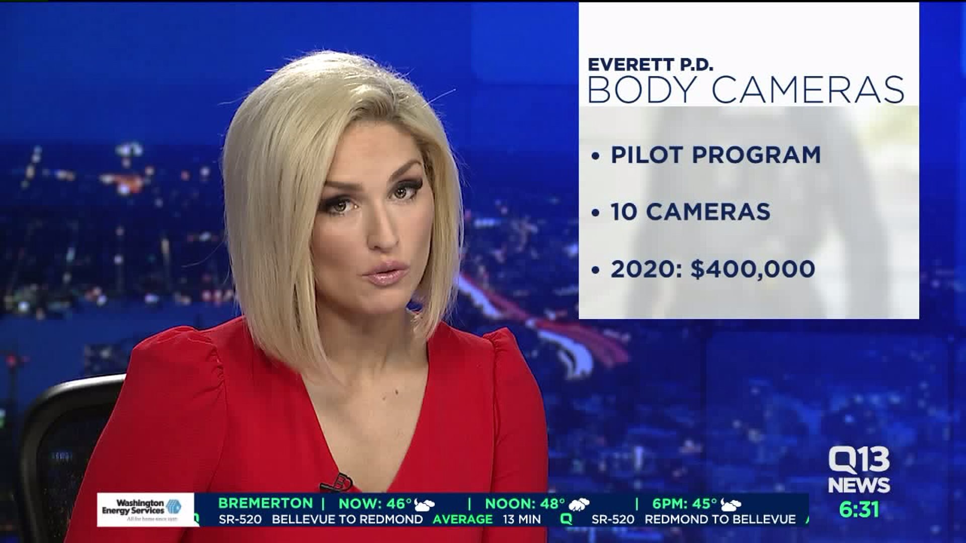 Everett police officers to wear body cameras in pilot program