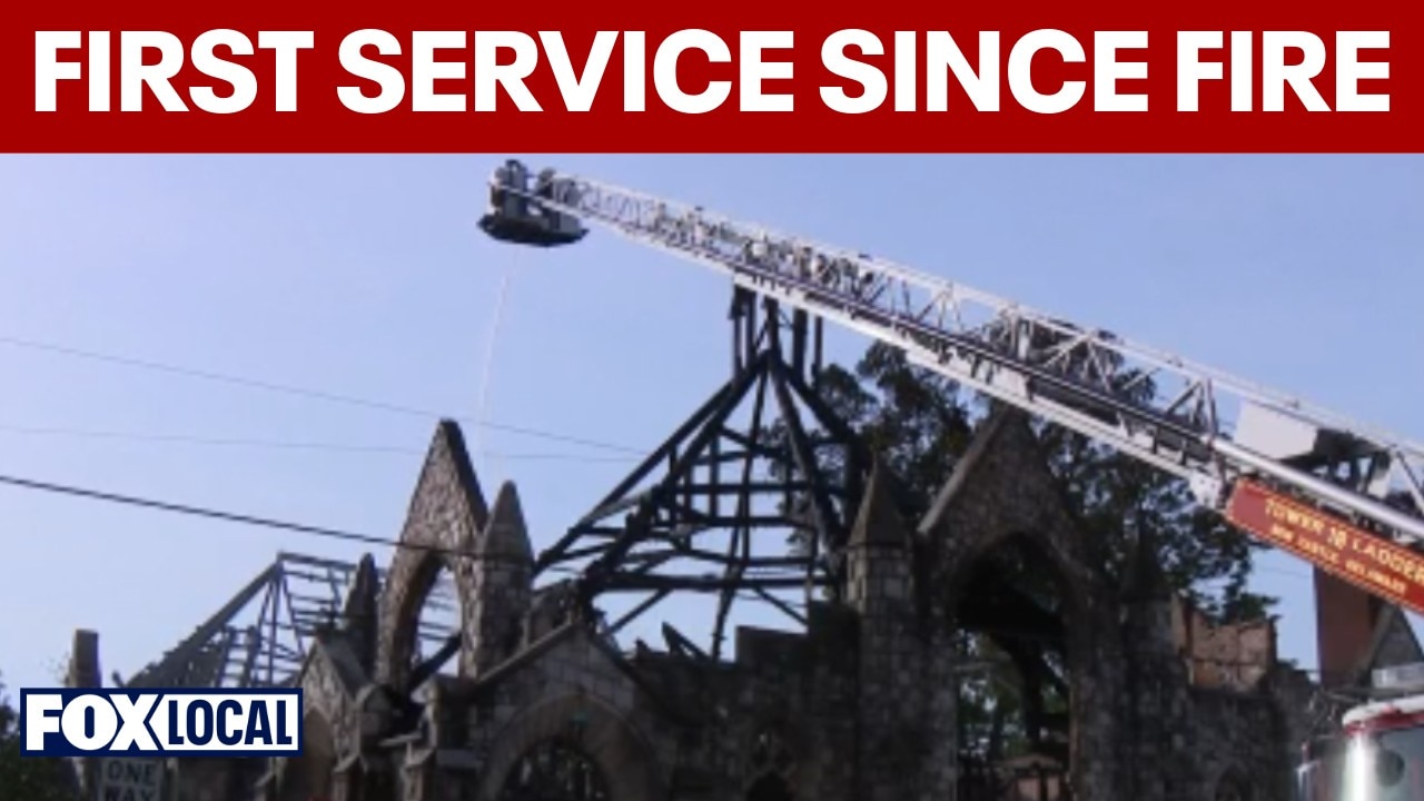 Mother African Union Church holds first service after historic fire