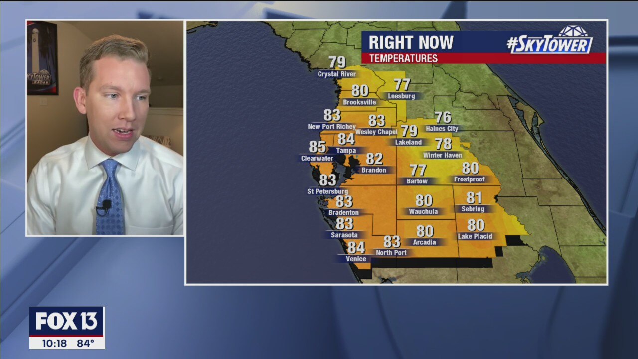 Sunday evening forecast