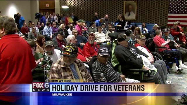 "Wonderful thing:" City of Milwaukee, Milwaukee County employees give back to vets this holiday