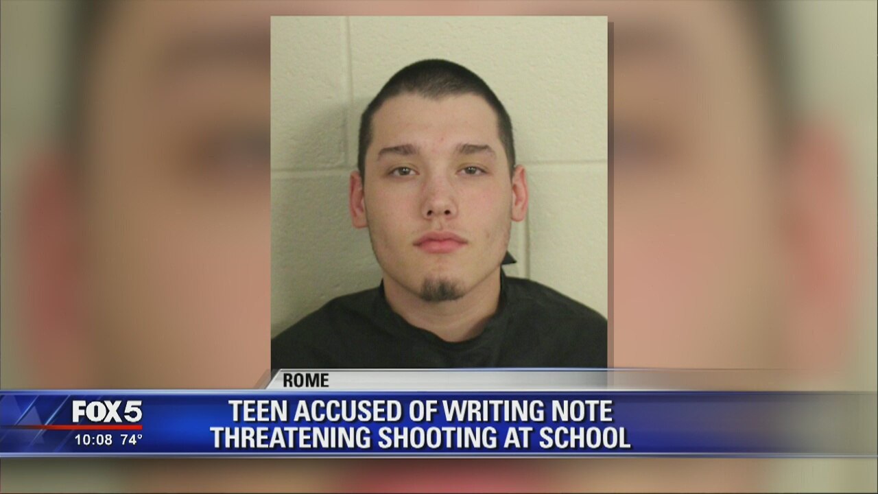 Rome teen accused of writing note threatening shooting at school
