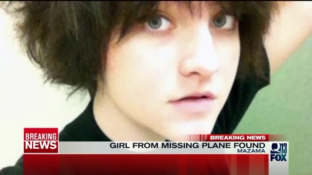 Girl from missing plane found in central Washington