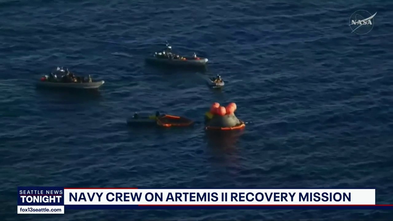Navy crew speaks on Artemis II splashdown mission