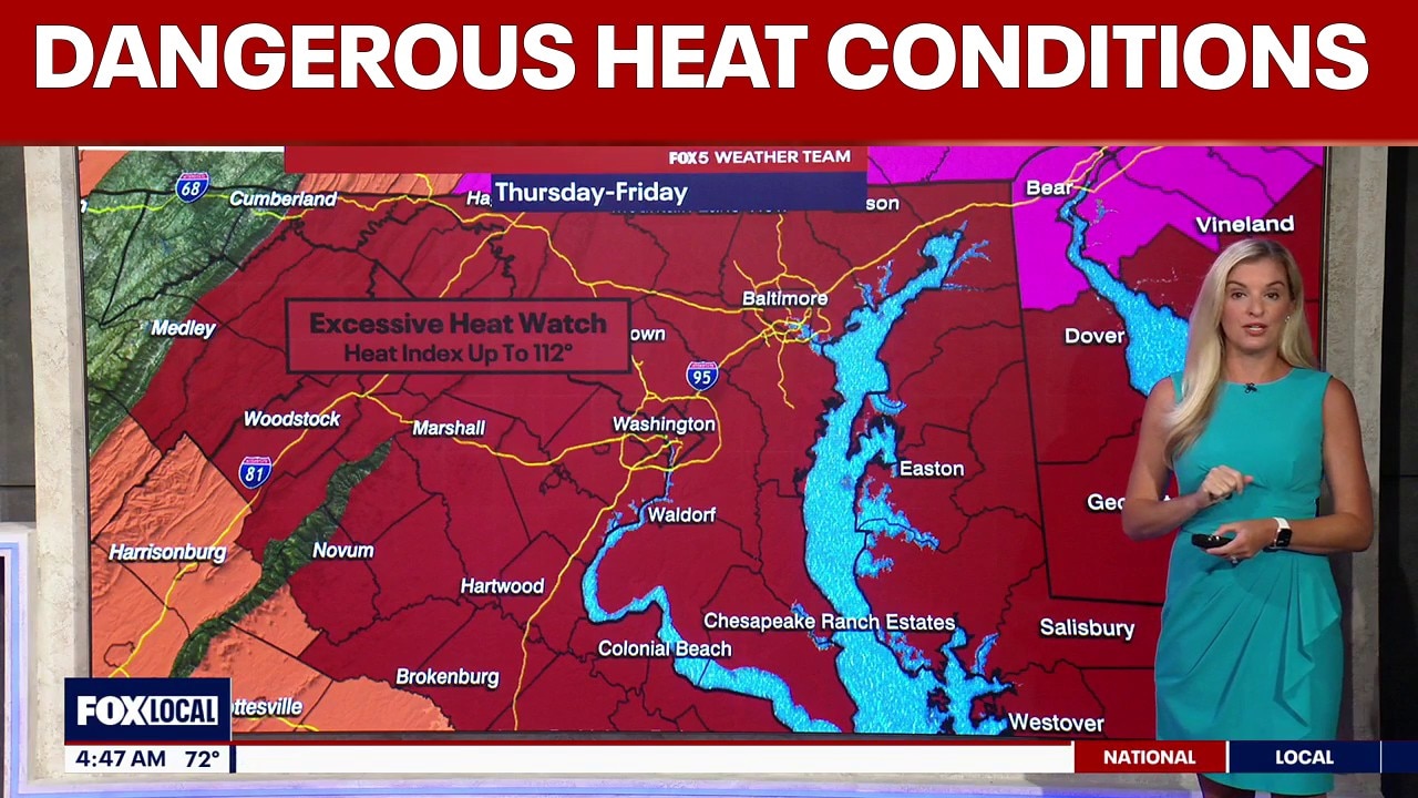 Extreme Heat Watch, Heat Advisories issued as dangerous conditions grip the DMV