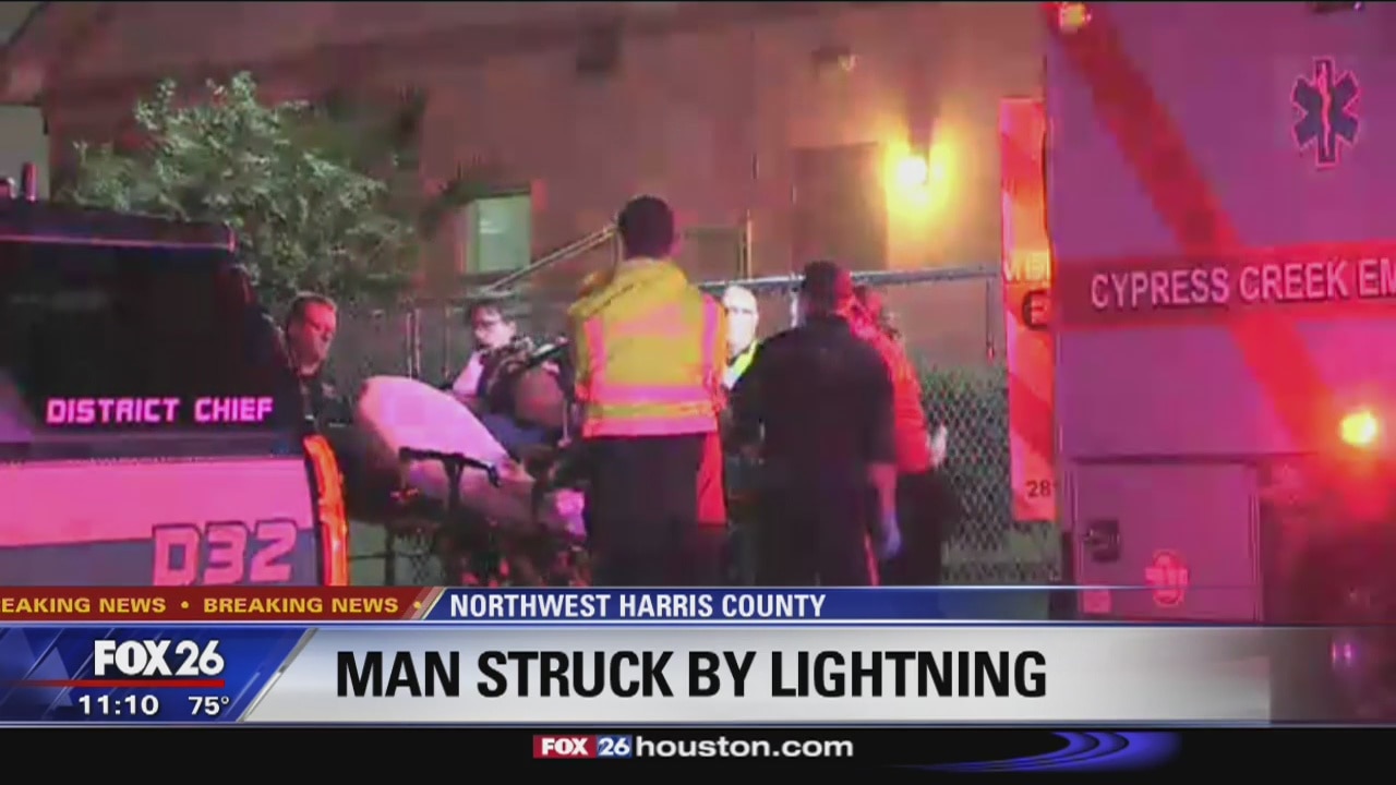 Man struck by lightning in Spring, Pct. 4 says