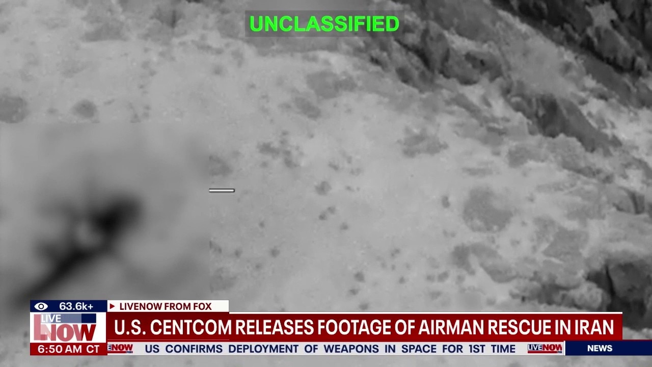 US CENTCOM releases footage of airman rescue in Iran 