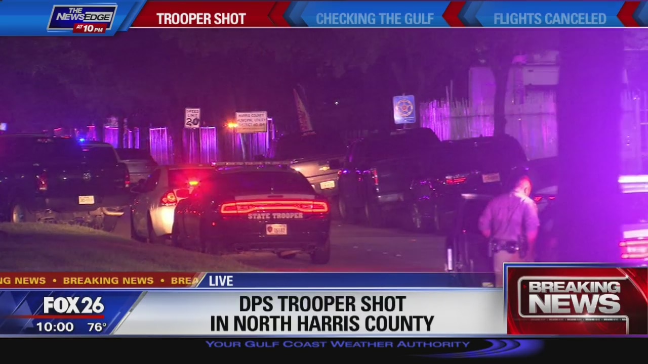 Trooper shot in the hand in northeast Harris County | FOX 26 Houston