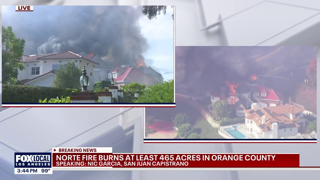 San Clemente fire burns multiple homes