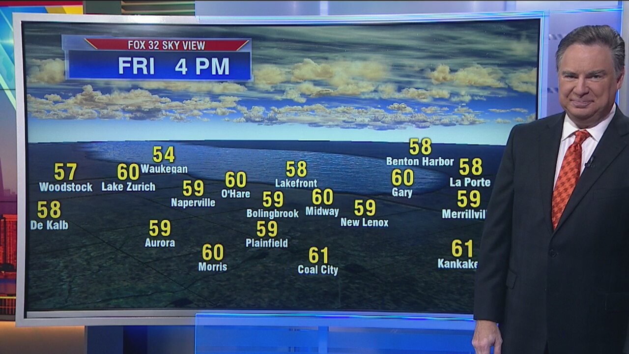 3:30 a.m. forecast for Chicagoland on October 18th