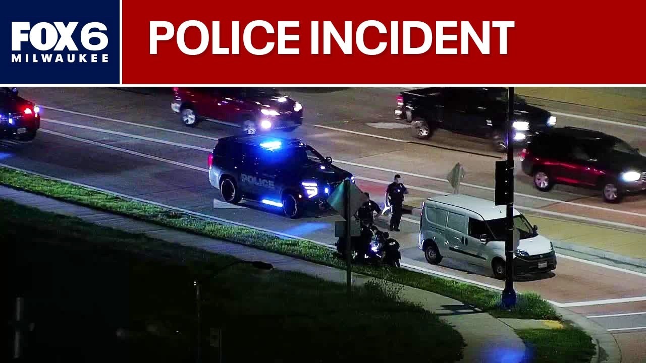 Police incident outside the FOX6 studios in Brown Deer