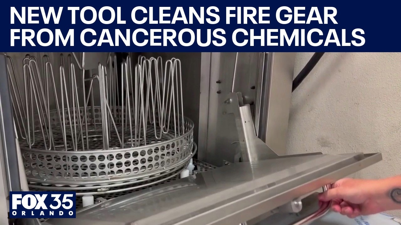 New tool cleans firefighter's gear from cancerous chemicals