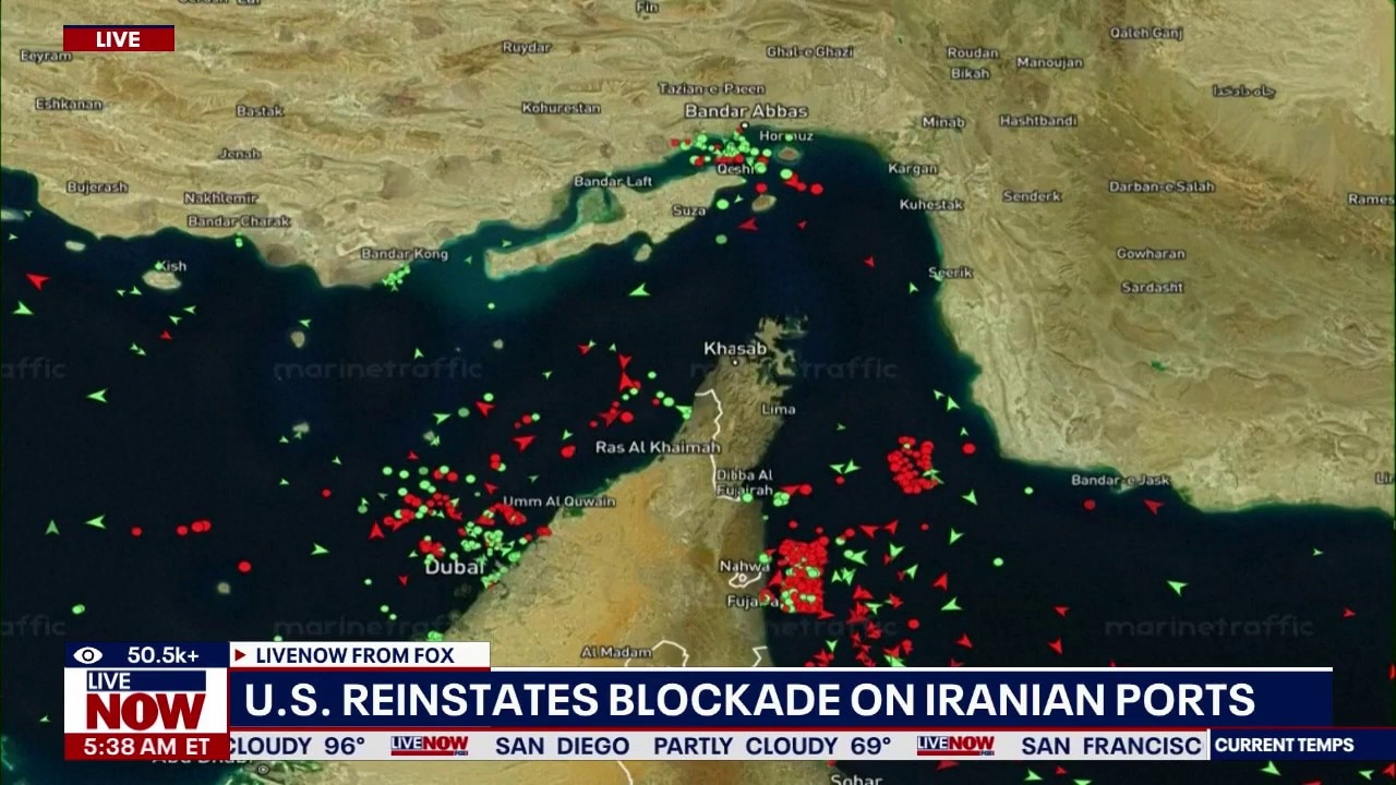 U.S. reinstates blockade on Iranian ports
