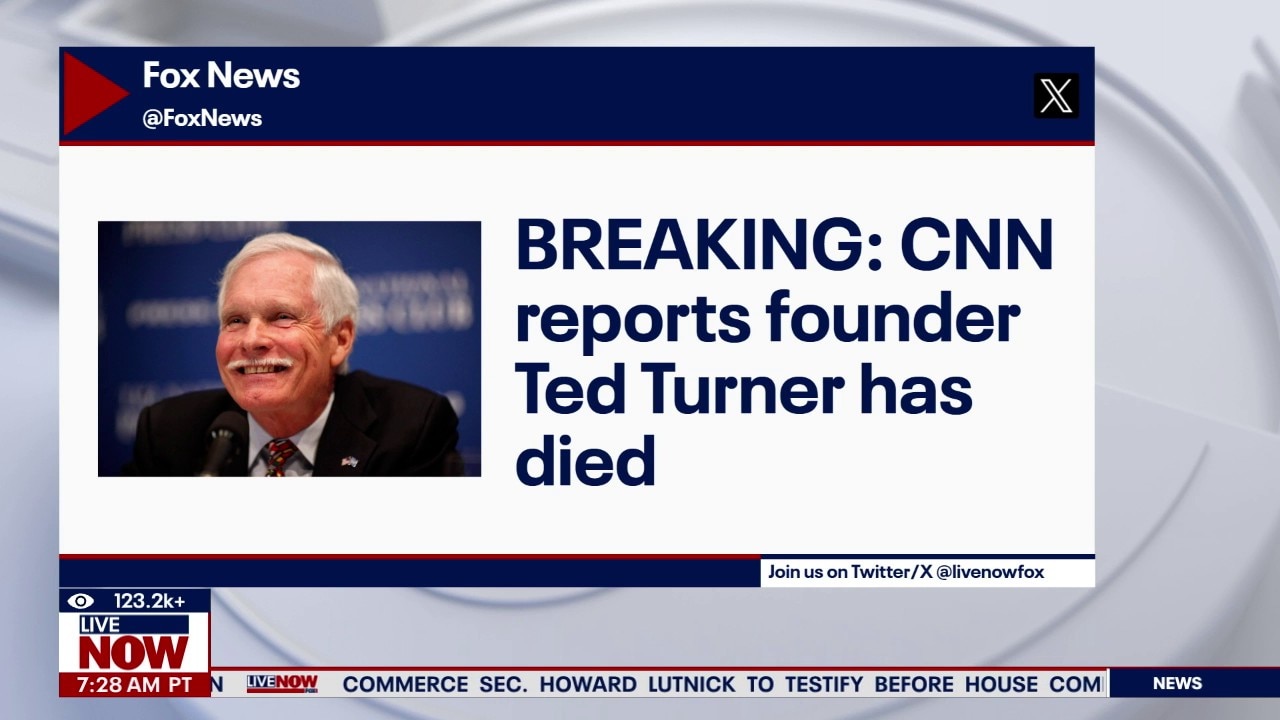 CNN reports founder Ted Turner has died