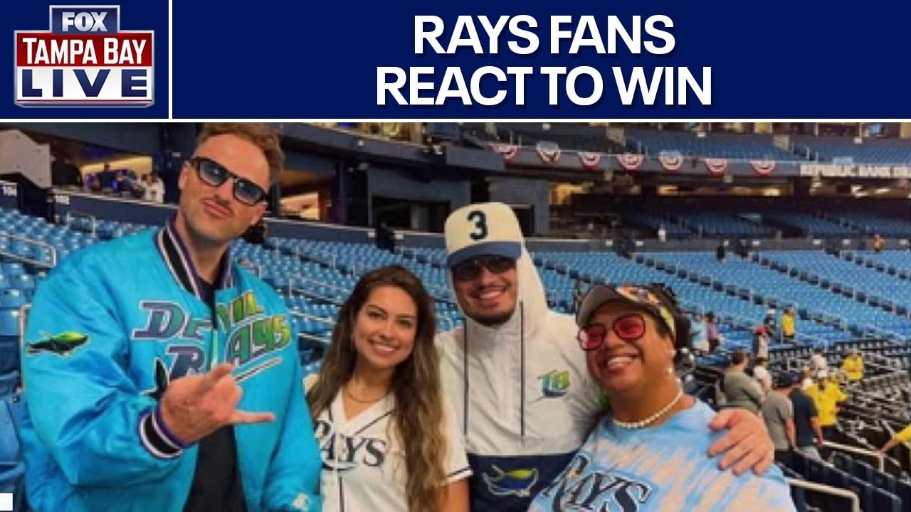 Rays fans react to American League Pennant win