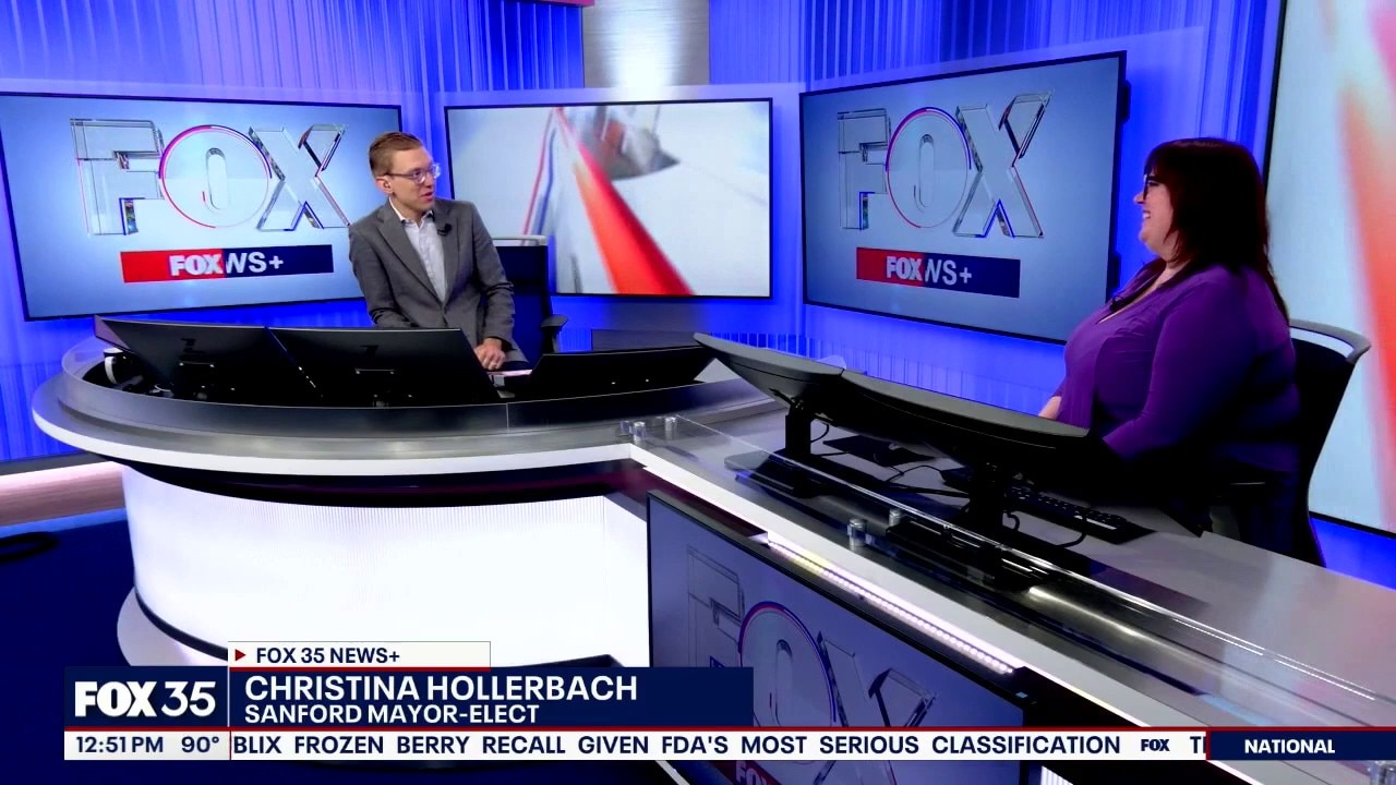 Sanford Mayor-elect Christina Hollerbach joins FOX 35