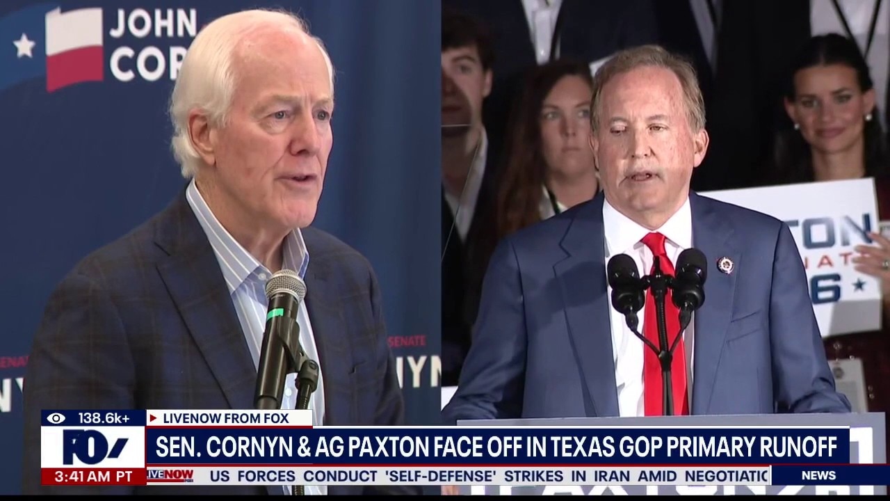 Cornyn & Paxton face off in TX GOP runoff